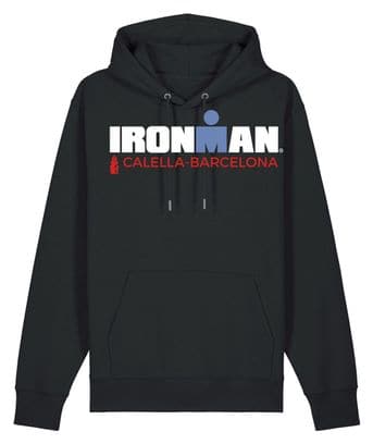 Felpa con cappuccio Ironman Barcelona nera