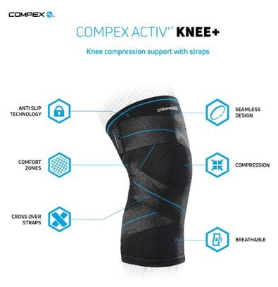 Compex Activ' Knee+ Compression Support