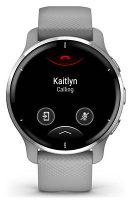 Garmin Venu 2 Plus Sporthorloge Zilver / Grijs Siliconen