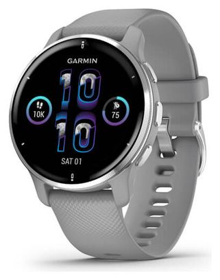 Reloj Garmin Venu 2 Plus Sport Plata / Gris Silicona