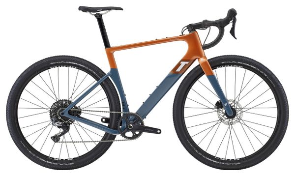 3T Exploro Max Gravel Bike Shimano GRX 11S 650b Grey Blue Orange 2022