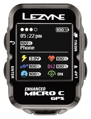 Lezyne Micro Color GPS + HRM Schwarz