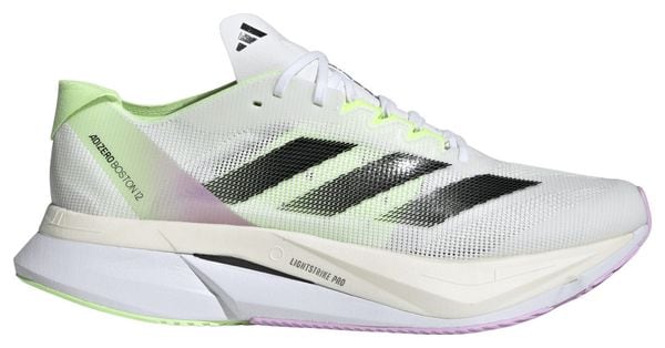 Chaussures de Running adidas Performance adizero Boston 12 Blanc Vert Rose
