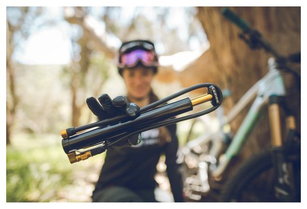 Lezyne Micro Floor Drive HV voetpomp (Max 90 psi / 6 bar) Zwart
