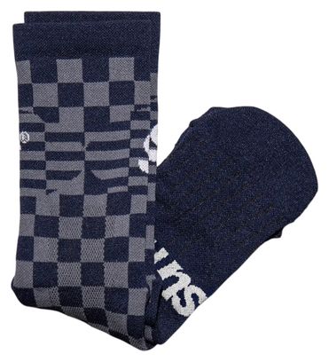 Calzini Sums Checkers blu