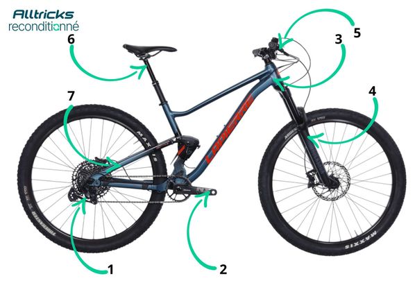 Produit Reconditionné - VTT Tout-Suspendu Lapierre Zesty TR 4.9 Sram GX Eagle 12V 29' Bleu 2024