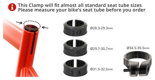 Seatylock X-lock seatpost Clamp Kit