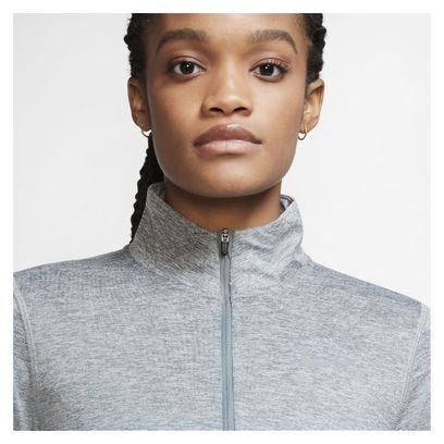 Nike Element Women&#39;s Long Sleeve 1/2 Zip Jersey Gray