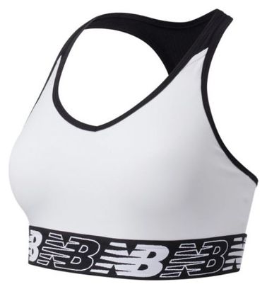 New Balance NB Pace Bra 3.0 Reggiseno sportivo da donna bianco