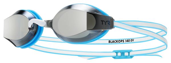 Tyr Blackops 140 EV Blue/White Mirrored Women's Swimming Goggles
