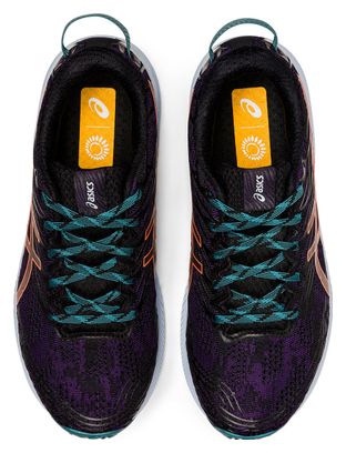 Chaussures Running Asics Fuji Lite 3 Noir Rose Femme