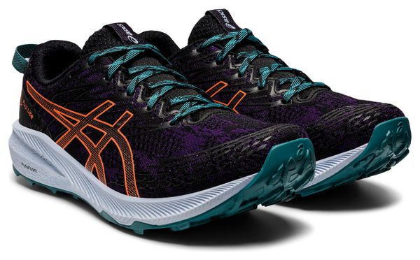 Chaussures Running Asics Fuji Lite 3 Noir Rose Femme