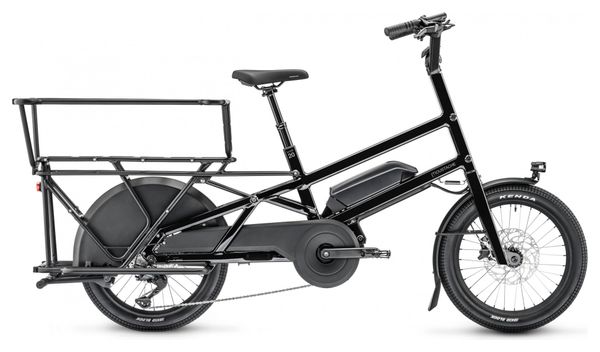 Vélo Cargo Longtail Électrique Moustache Bikes Lundi 20.3 Shimano Deore 10V 20'' 500 Wh Noir 2023