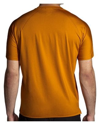 Brooks Atmosphere 2.0 Brown Orange Short Sleeve Jersey
