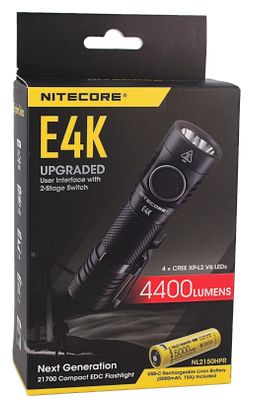 Lampe torche NITECORE Explorer 4K - E4K - 4400Lm