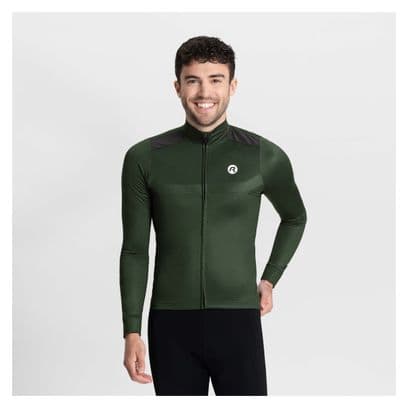 Maillot Manches Longues Velo Rogelli Mono - Homme - Vert