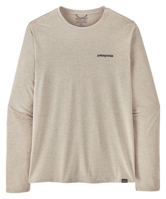 Patagonia Capilene Cool Daily Graphic White Long Sleeve T-Shirt