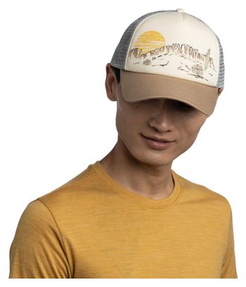Cappellino Buff Trucker Grigio/Beige