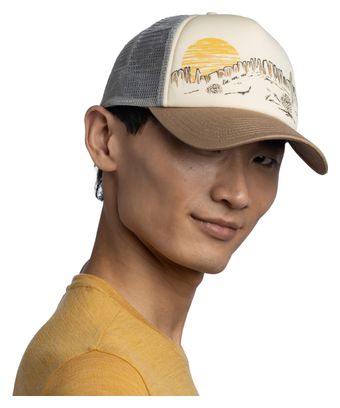 Cappellino Buff Trucker Grigio/Beige