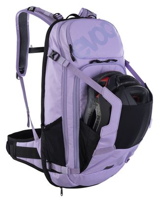 Zaino Evoc FR Trail E-Ride 20L viola con protezione per la schiena