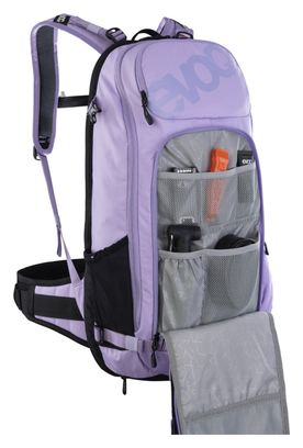 Zaino Evoc FR Trail E-Ride 20L viola con protezione per la schiena