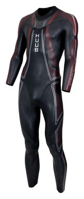 Muta in neoprene Huub Aerious III Nero/Rosso da uomo