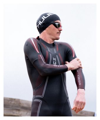 Muta in neoprene Huub Aerious III Nero/Rosso da uomo