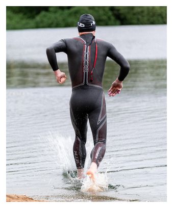 Muta in neoprene Huub Aerious III Nero/Rosso da uomo