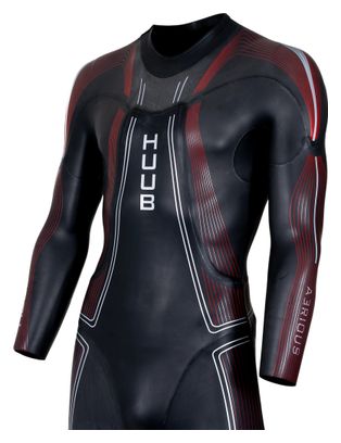 Muta in neoprene Huub Aerious III Nero/Rosso da uomo