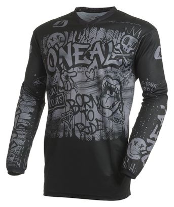 O'neal Element Rancid Langarm-Trikot Schwarz/Grau für Herren