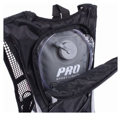 Sac à dos d'hydratation avec poche à eau de 2 litres Noir