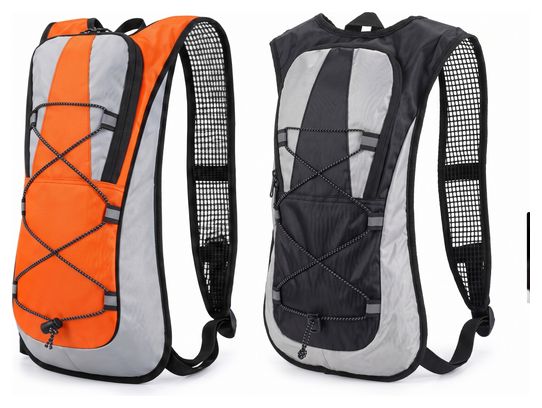 Sac à dos d'hydratation avec poche à eau de 2 litres Noir