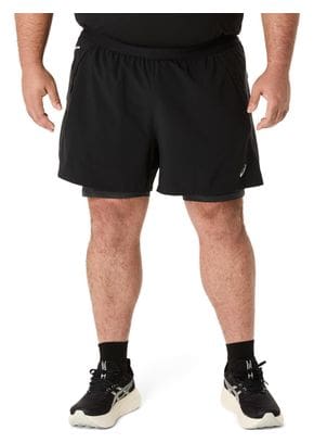 Asics Road 5in 2-in-1 Shorts Schwarz Herren