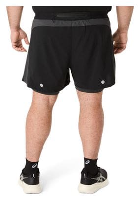 Asics Road 5in 2-in-1 Shorts Schwarz Herren