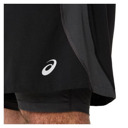 Asics Road 5in 2-in-1 Shorts Schwarz Herren