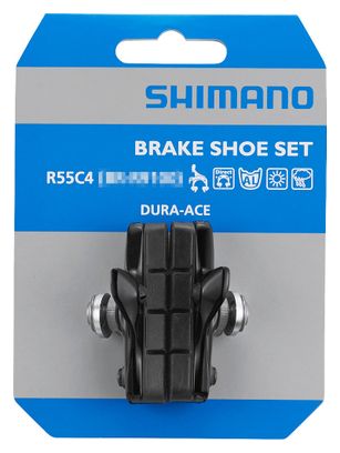 Paar Shimano R55C4 remblokken met BR-9000 Dura-Ace cassettes (aluminium velgen)