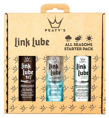 Paquete de lubricante para cadenas para todas las estaciones LinkLube Bio de Peaty