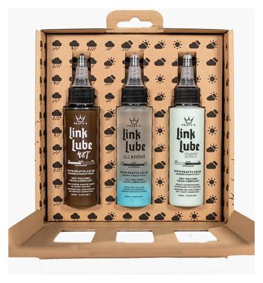 Paquete de lubricante para cadenas para todas las estaciones LinkLube Bio de Peaty