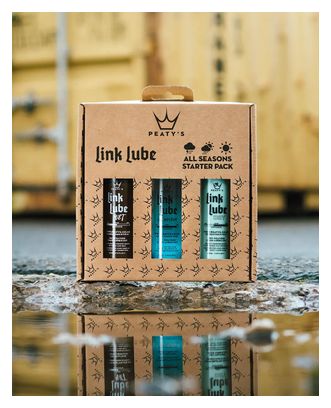 Paquete de lubricante para cadenas para todas las estaciones LinkLube Bio de Peaty