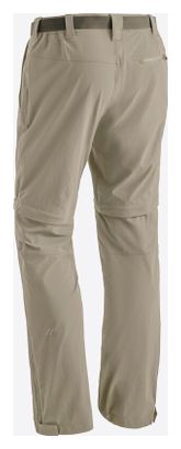 Herenbroek Maier Sports Tajo Kort Cabrio Beige