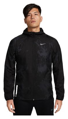 Chaqueta Cortavientos Nike Repel Run Division Negra