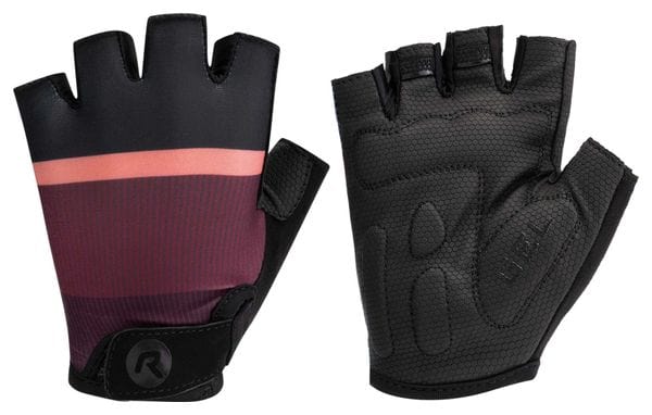 Gants Velo Rogelli Impress II - Femme - Bourgogne/Corail/Noir