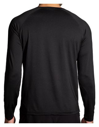 Brooks Atmosphere Long Sleeve Shirt 2.0 Black Uomo