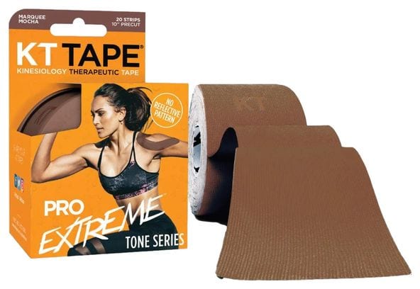 KT TAPE Pro Extreme Tape Pre-Cut (20 X 25Cm) Mocha