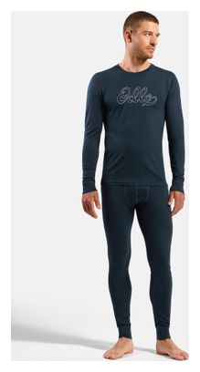 Odlo Merino 200 "80th Anniversary" Edition Base Layer, Dark Blue, Men's