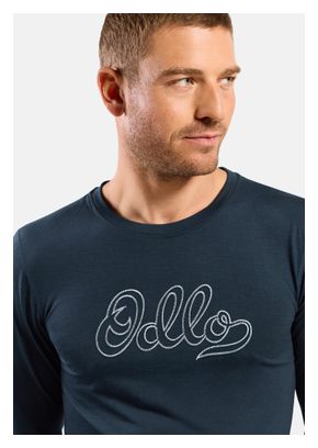 Odlo Merino 200 "80th Anniversary" Edition Base Layer, Dark Blue, Men's