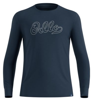 Odlo Merino 200 "80th Anniversary" Edition Base Layer, Dark Blue, Men's