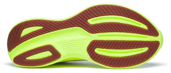 Chaussures Running Saucony Ride RFG Blanc/Jaune Homme