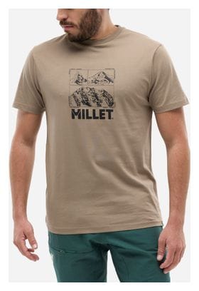 Millet Chamonix Logo Beige T-shirt