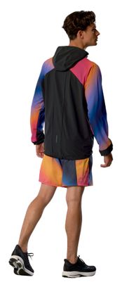 Giacca a vento Mizuno Active Alpha nero/multicolore da uomo
